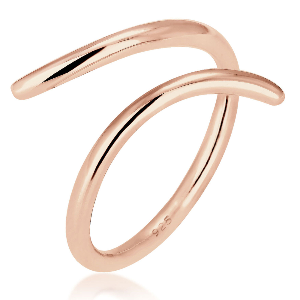 Elli Elli Bague Femmes Enroulement Statement Géo en Argent Sterling 925 Bague