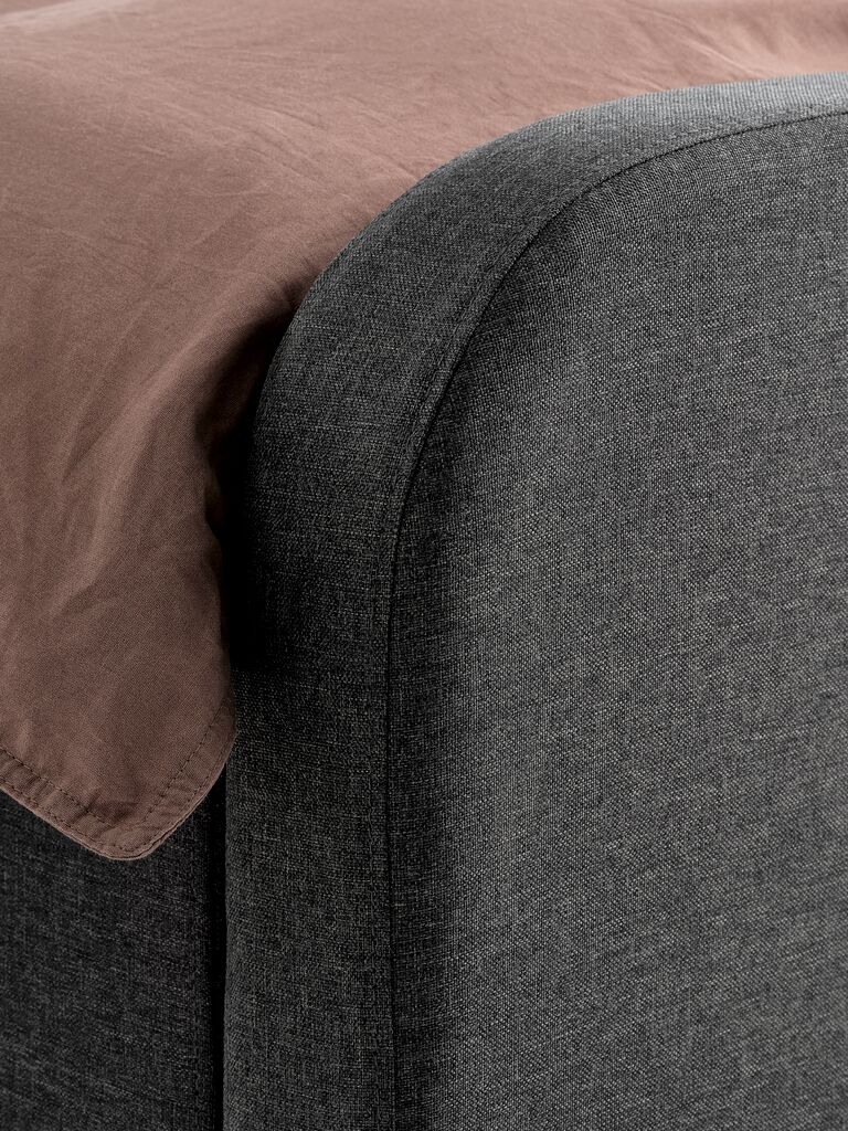 KONGSBERG Estrutura de cama KONGSBERG 140x200cm tecido cinza