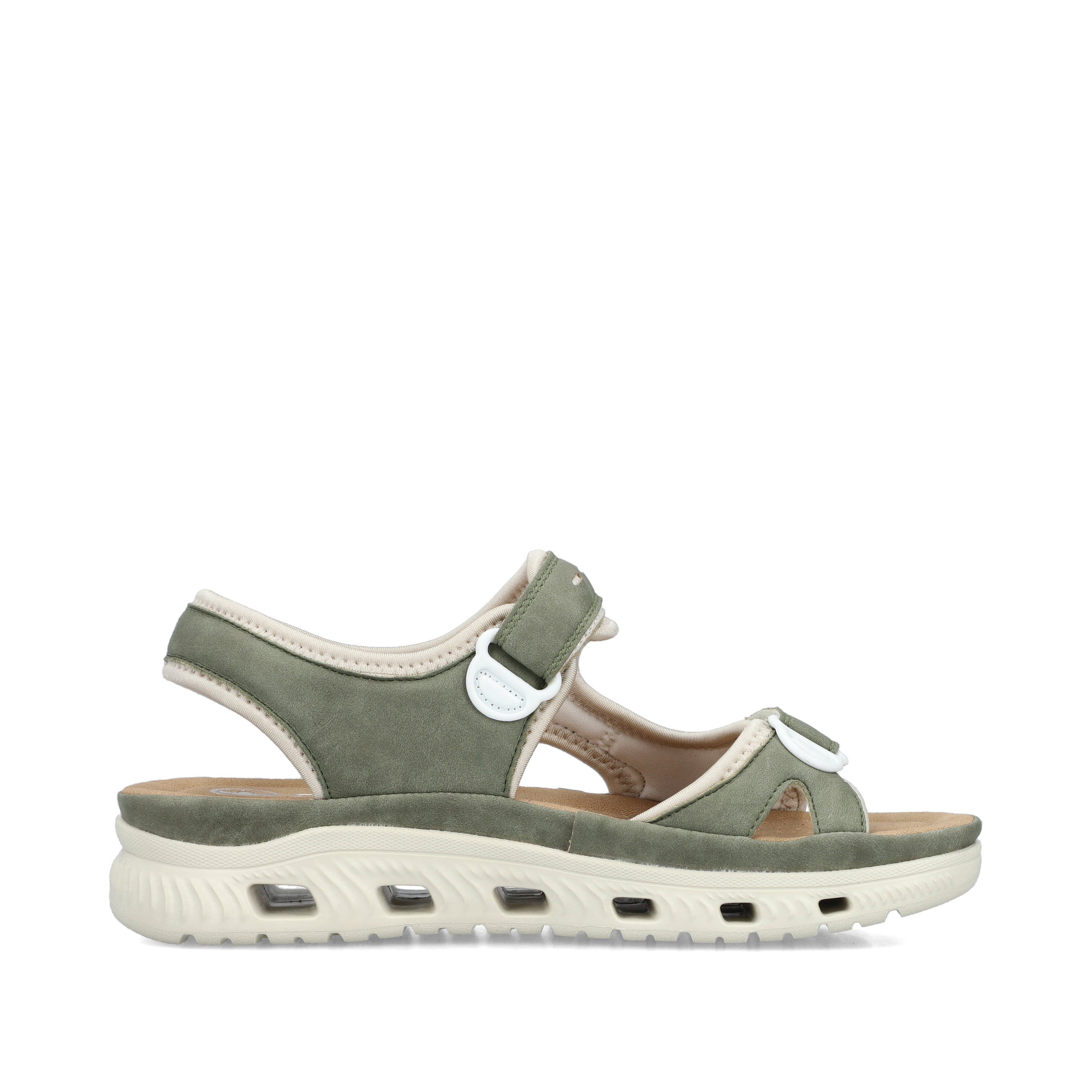 Rieker Damen Trekkingsandalen grüngrau