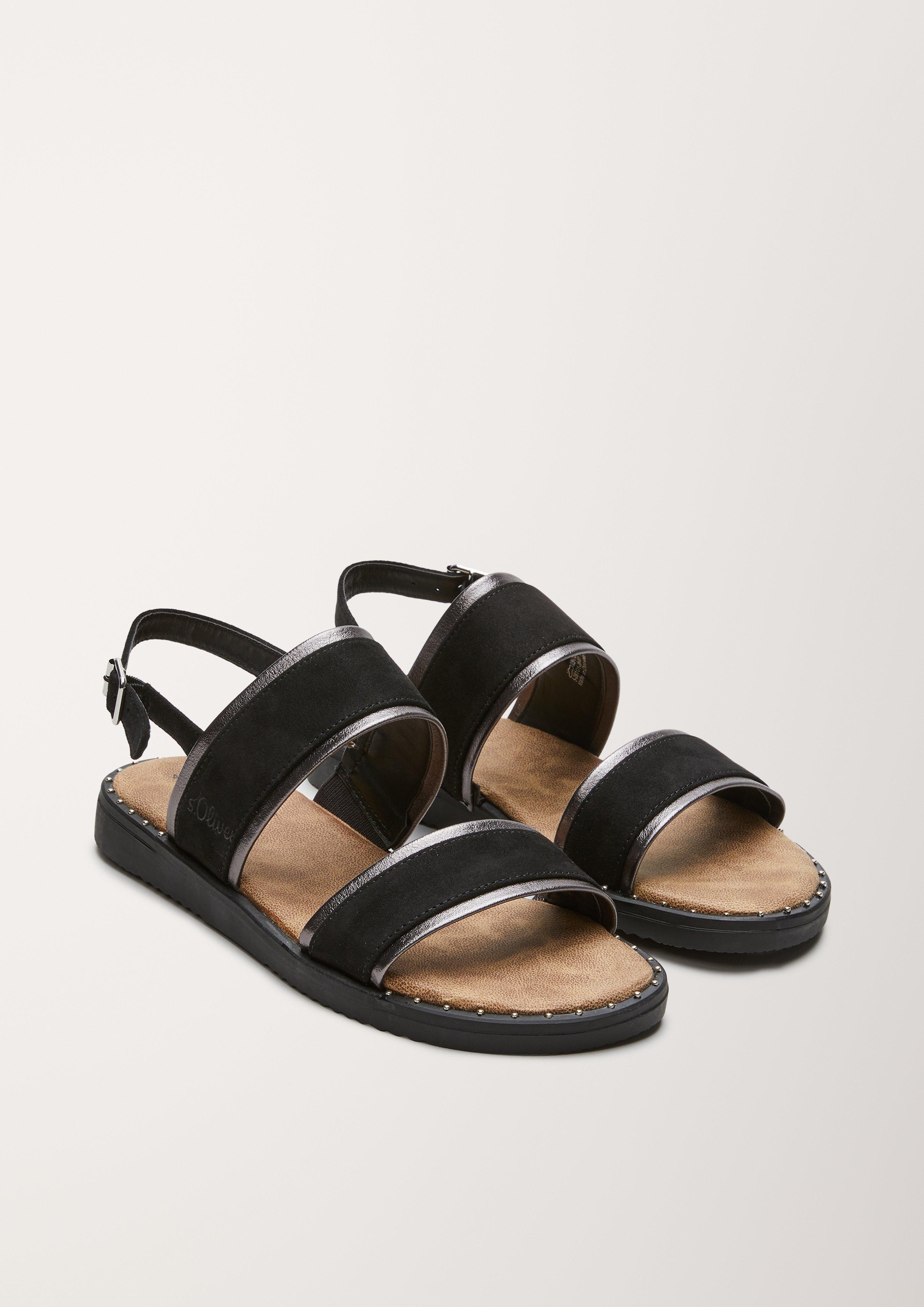 Vegane Sandalen mit Metallic  6005713-001