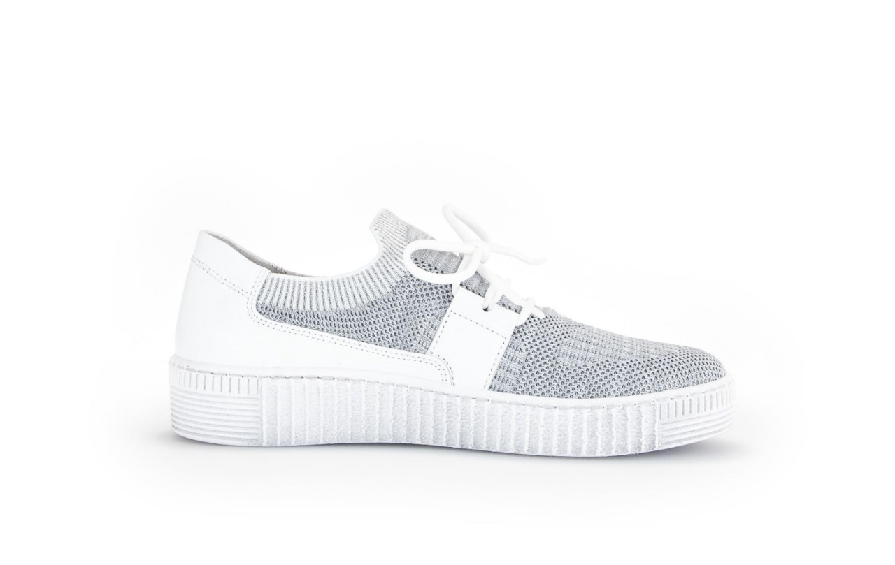 GABOR Freizeit Schnürer silber Gabor Fashion Sneaker low 43.335.49 silb