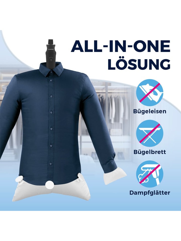 CLEANmaxx CLEANmaxx Hemdenbügler PRO KOMPAKT - easy an die Tür hängen & automatisch bü günstig kaufen onesize