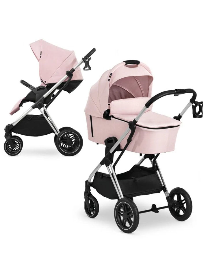 Hauck Kombi-Kinderwagen Vision X Duoset Silver (Sportwagen in grau,rosa günstig kaufen onesize