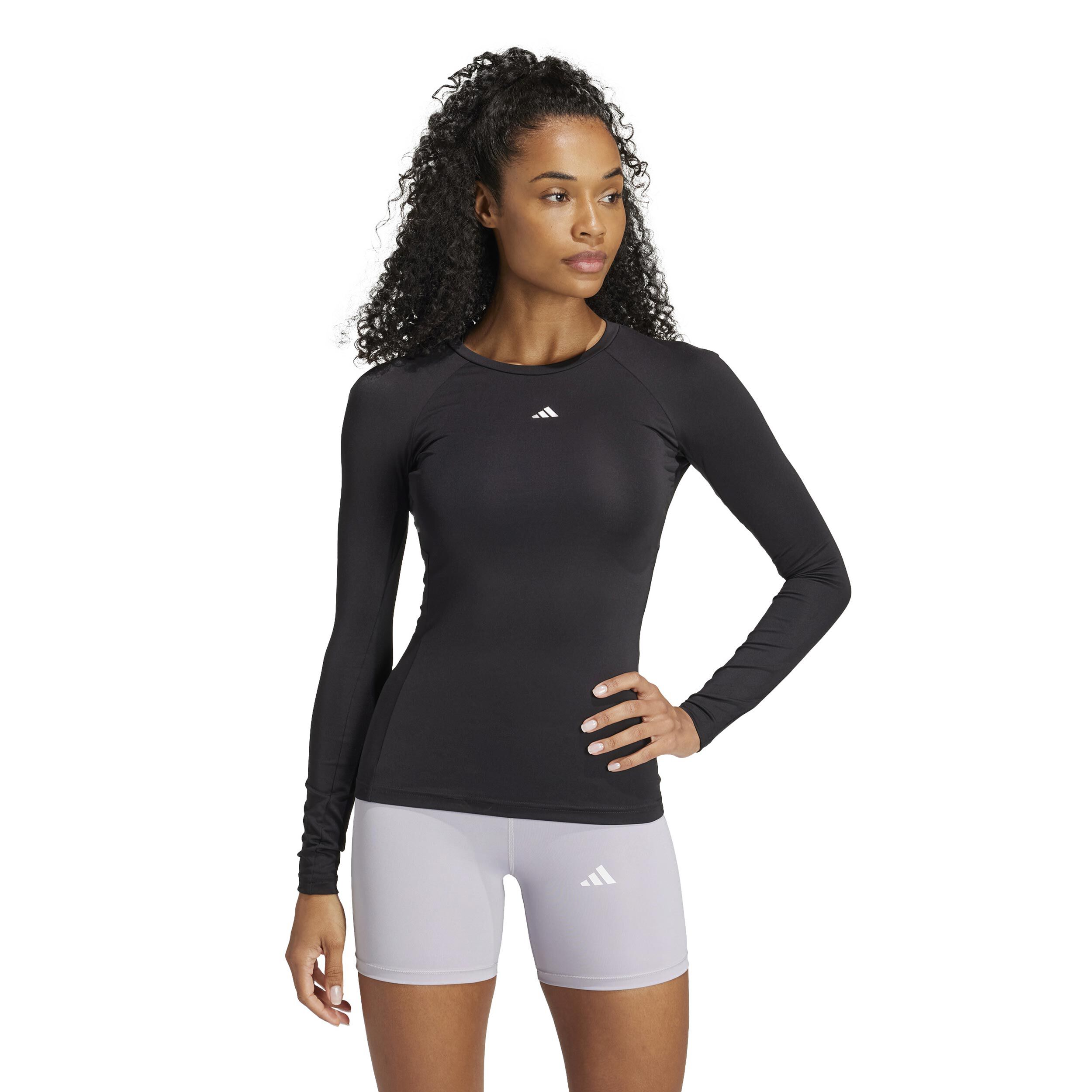 Tech-Fit Longsleeve Damen - Schwarz