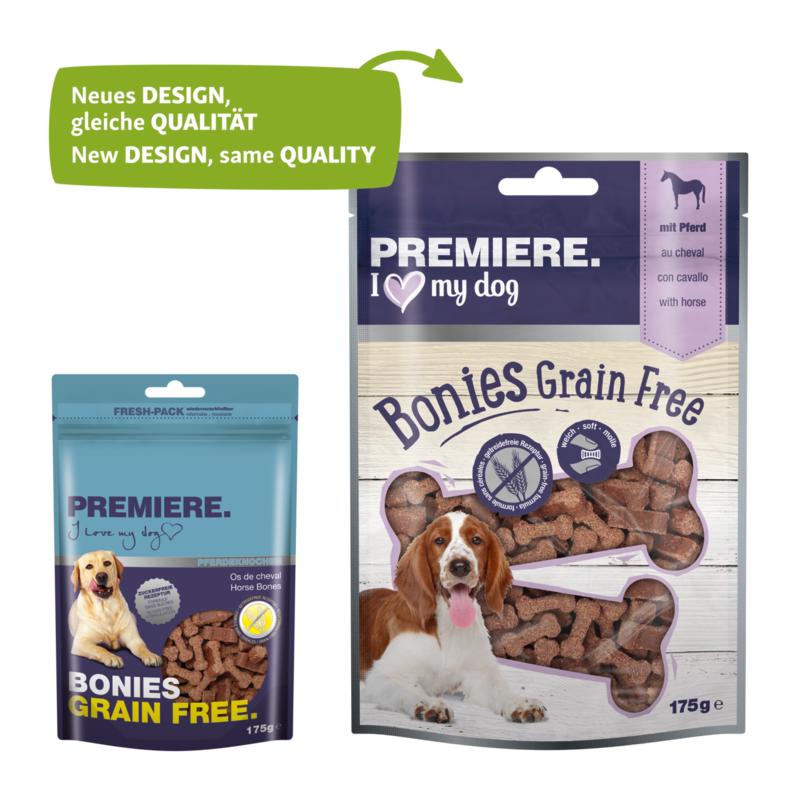 PREMIERE Snacks PREMIERE Bonies grain free 175g Pferd