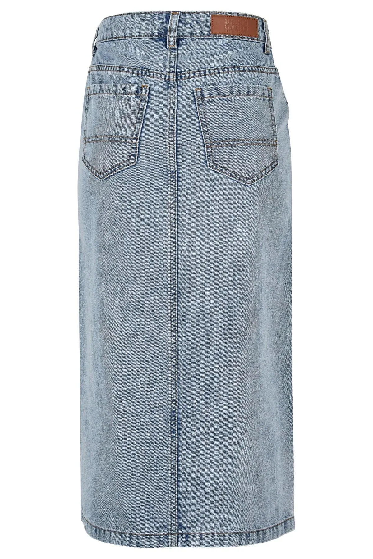 Urban Classics  Damen Ladies Midi Denim Skirt