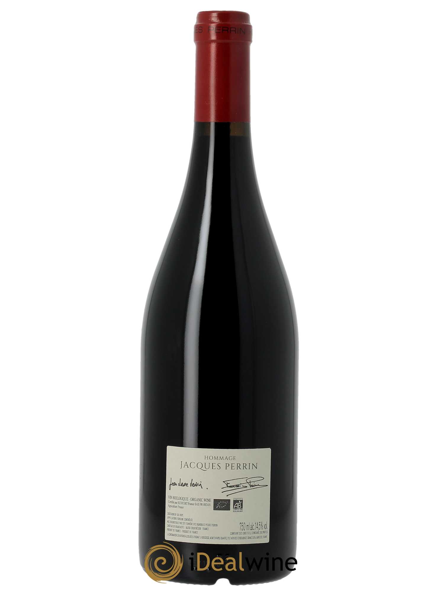 Châteauneuf-du-Pape Château de Château de Beaucastel Hommage à Jacques Perrin Famille Perrin (CBO à partir de 3 BTS) 2021 - Lot de 1 Bouteille