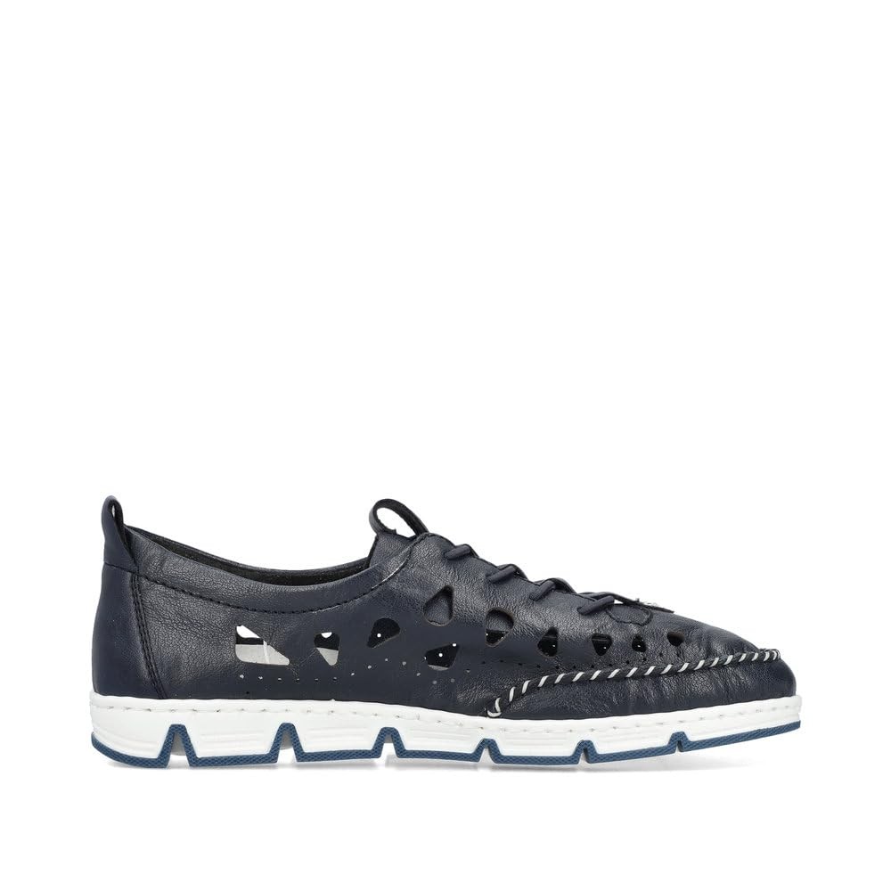 RIEKER Sportliche Slipper blau
