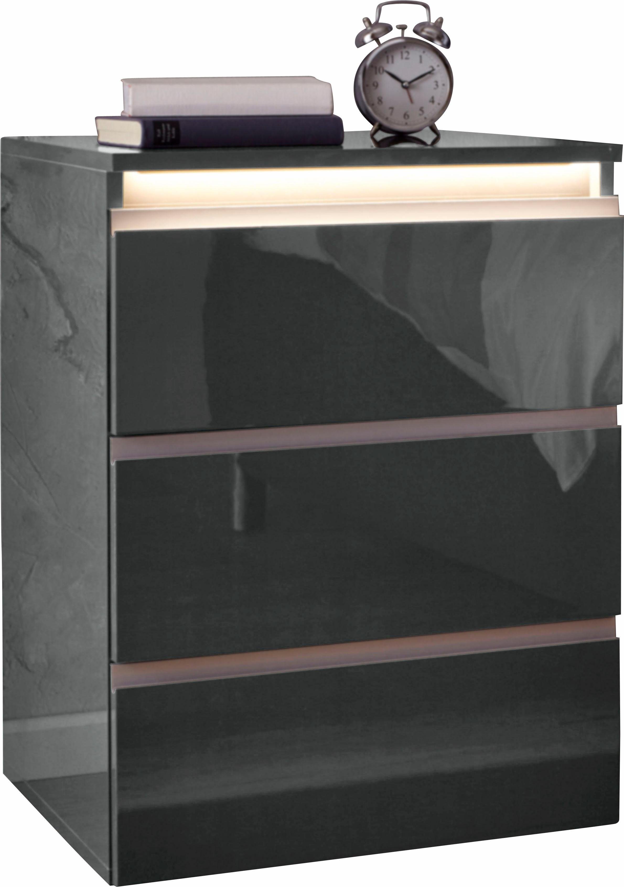 Tecnos Nachtkommode Mailand, Höhe 66 cm