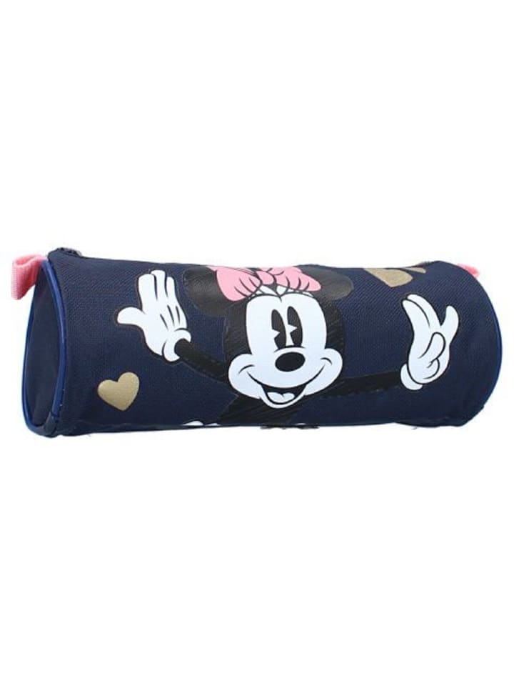 MINNIE MOUSE „Deluxe“ Etui Die ideale Federtasche für Mädchen in Dunkelblau günstig kaufen 21 cm