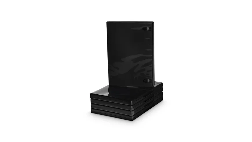 Müller DVD-Leerhülle für 1 Disc, 14mm, schwarz, 5er Pack