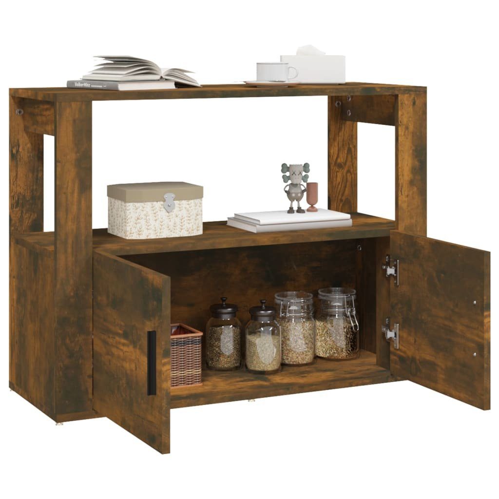vidaXL Sideboard Sideboard Räuchereiche 80x30x60 cm Holzwerkstoff (1 St)