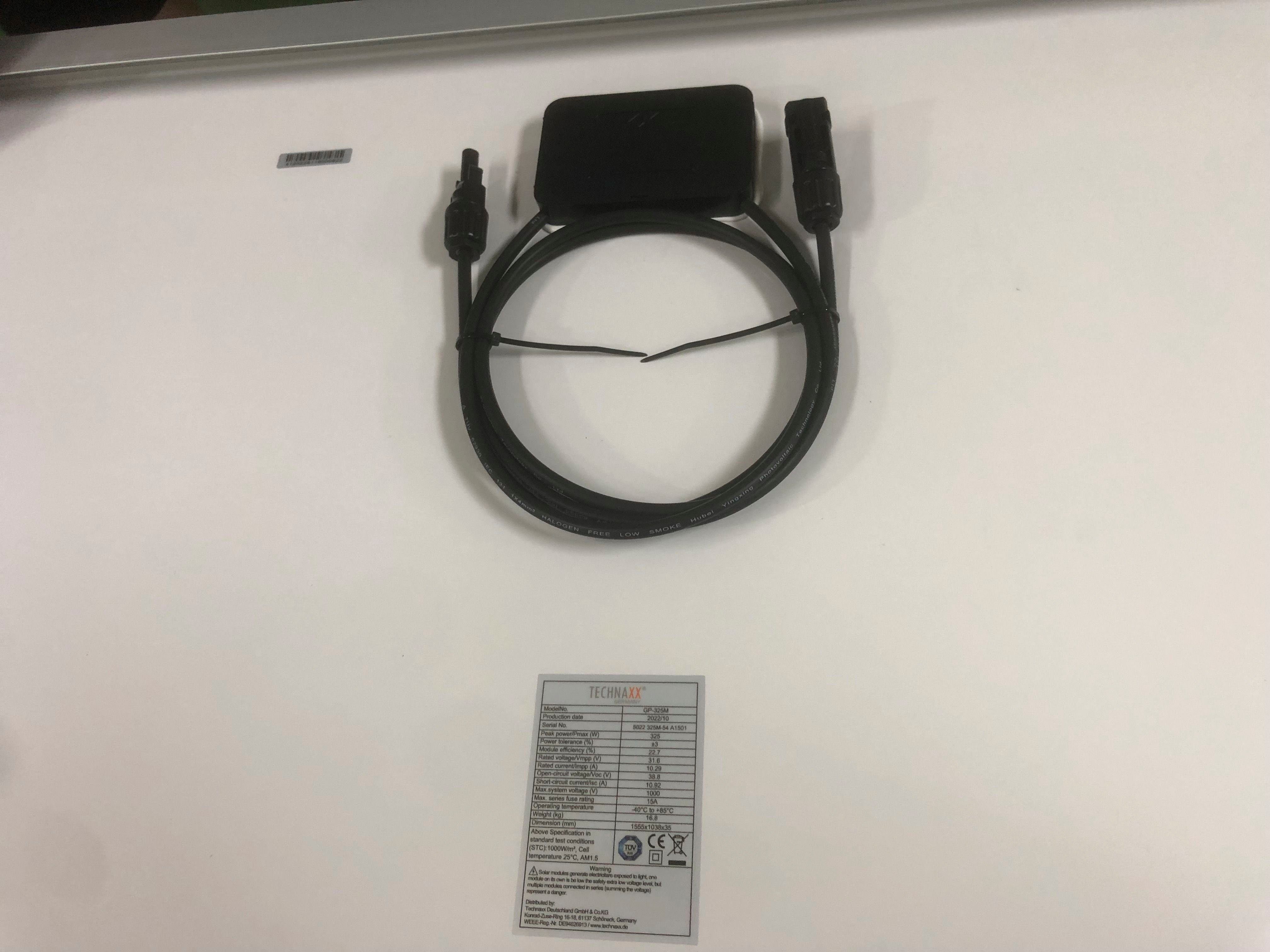 Technaxx Solarmodul TX-213, 325 W, Monokristallin, 103,8x155 cm