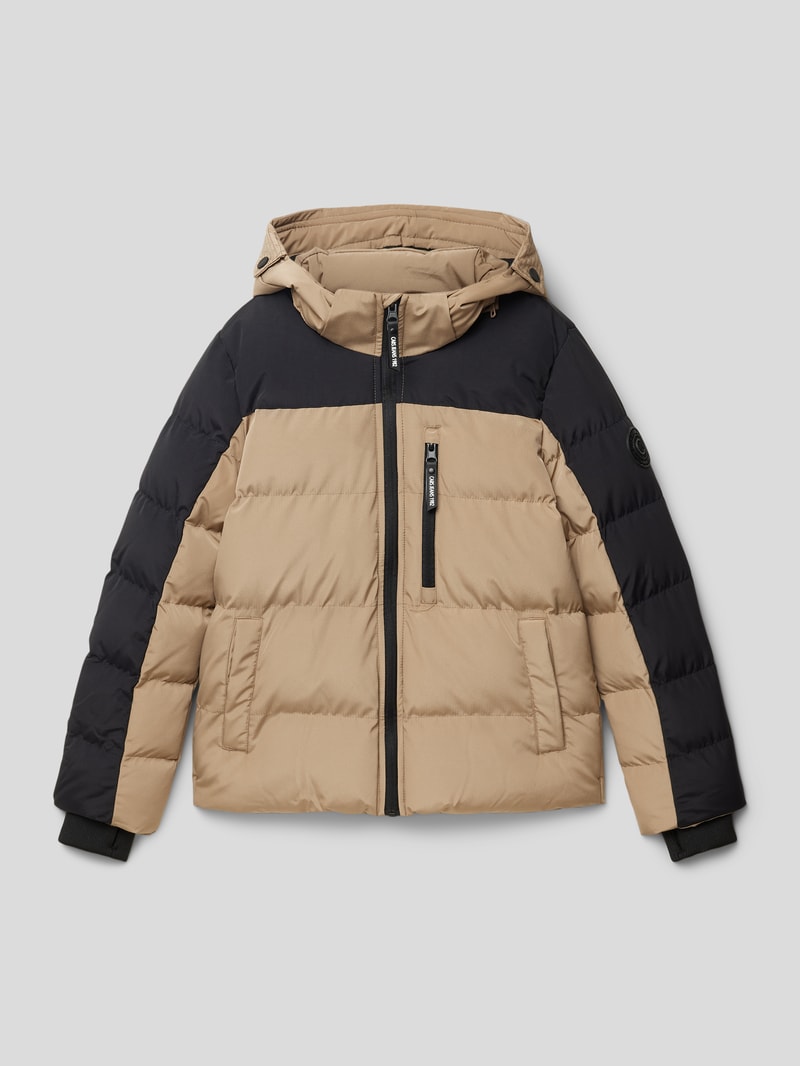 Steppjacke mit Reißverschluss Modell 'Hamdon' in sand