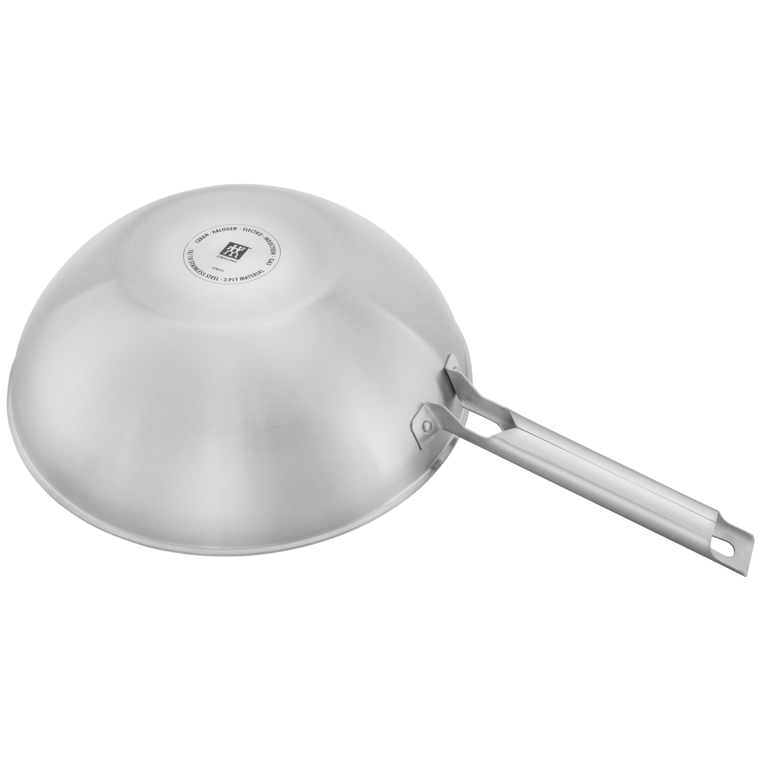 Wok 30 cm, 18/10 Edelstahl
