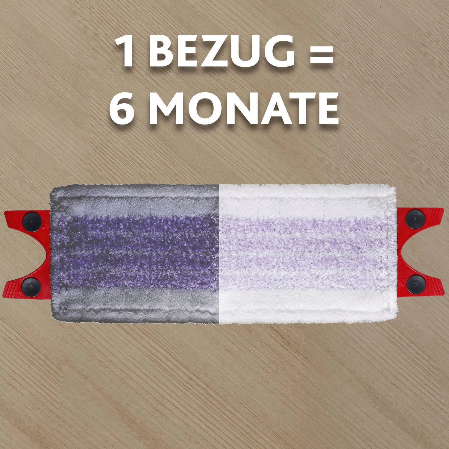 Vileda Bodenwischer-Set Ultramax 2in1 Box + Sensitiv Bezug (3-St., Komplettset aus Bodenwischer, Eimer und Wischbezug), Wischerplatte mit PowerZone und Bezug aus 2in1 Mikrofaser