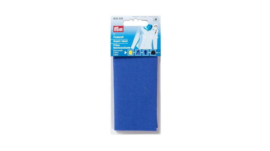 Prym Flickstoff CO (bügeln) 12 x 45 cm mittelblau 0.03 m²