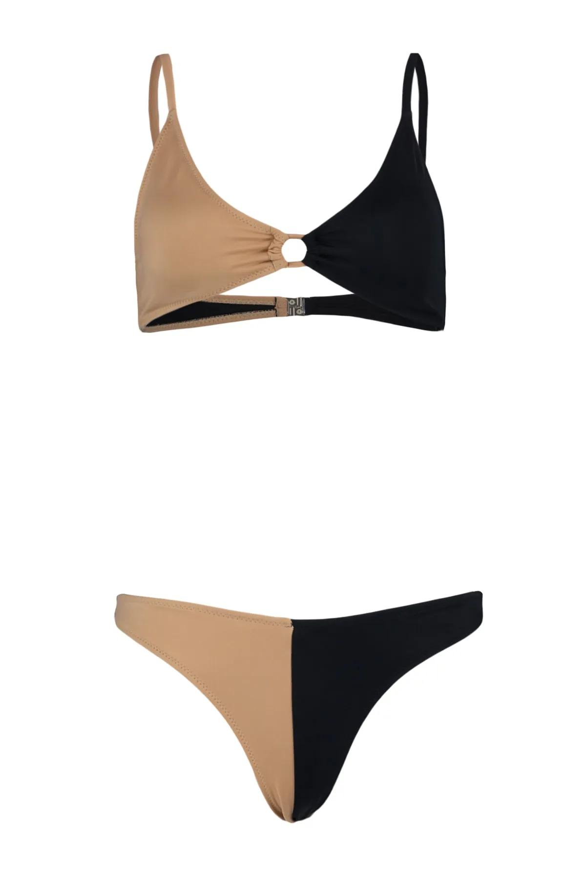 Trendyol Collection  Bikini-Set - Schwarz - Unifarben