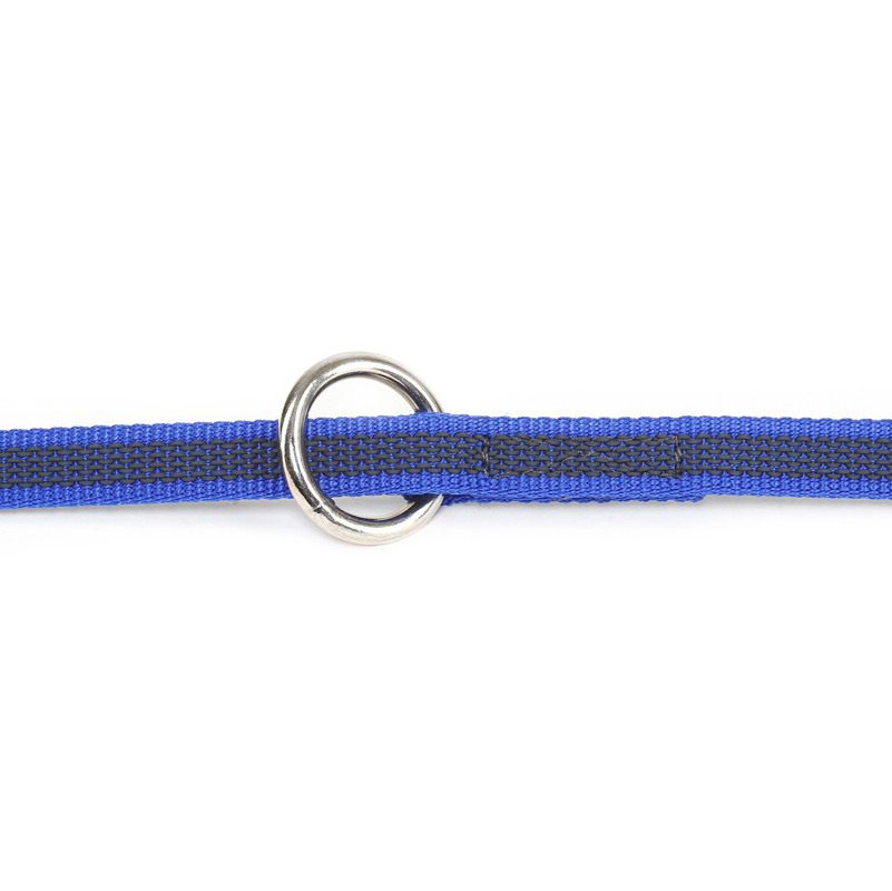 JULIUS-K9 Hundeleinen JULIUS-K9 Führleine verstärkt 14mm blau/ grau