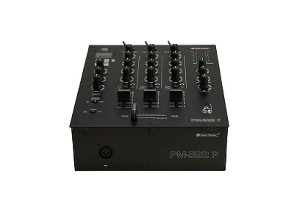 Omnitronic DJ Controller PM-322P 3-Kanal-DJ-Mixer mit Bluetooth und USB-Player