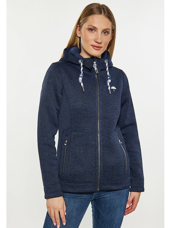Schmuddelwedda Strickfleecejacke in Dunkelblau günstig kaufen
