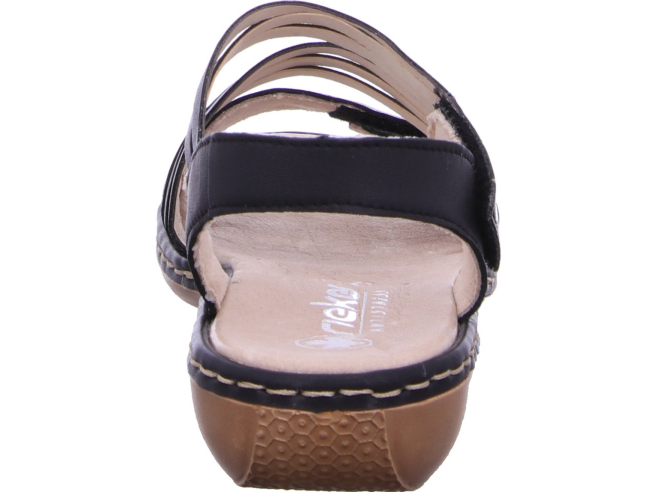 RIEKER Klassische Sandalen schwarz