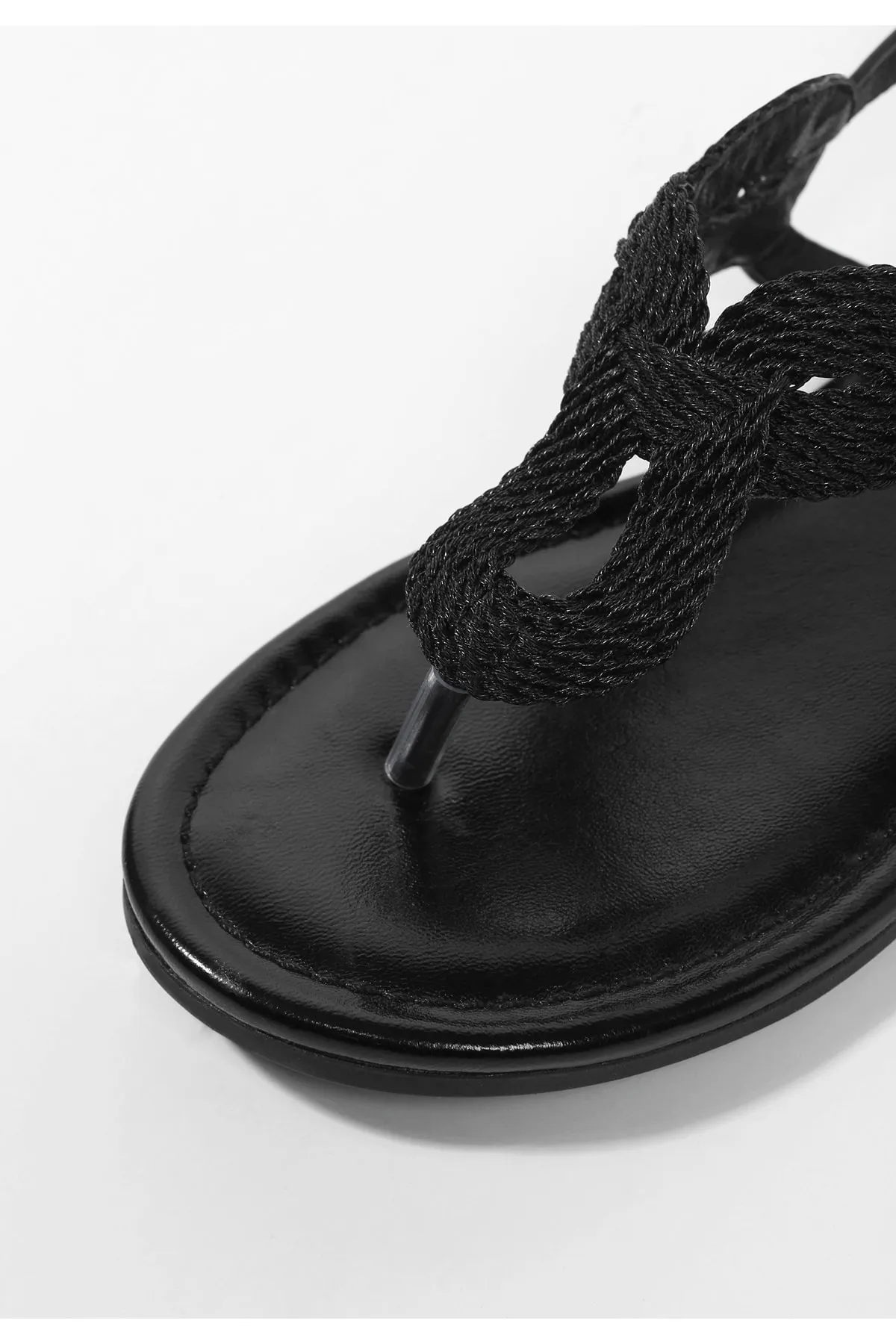 LASCANA  Sandalette - Schwarz - Flacher Absatz