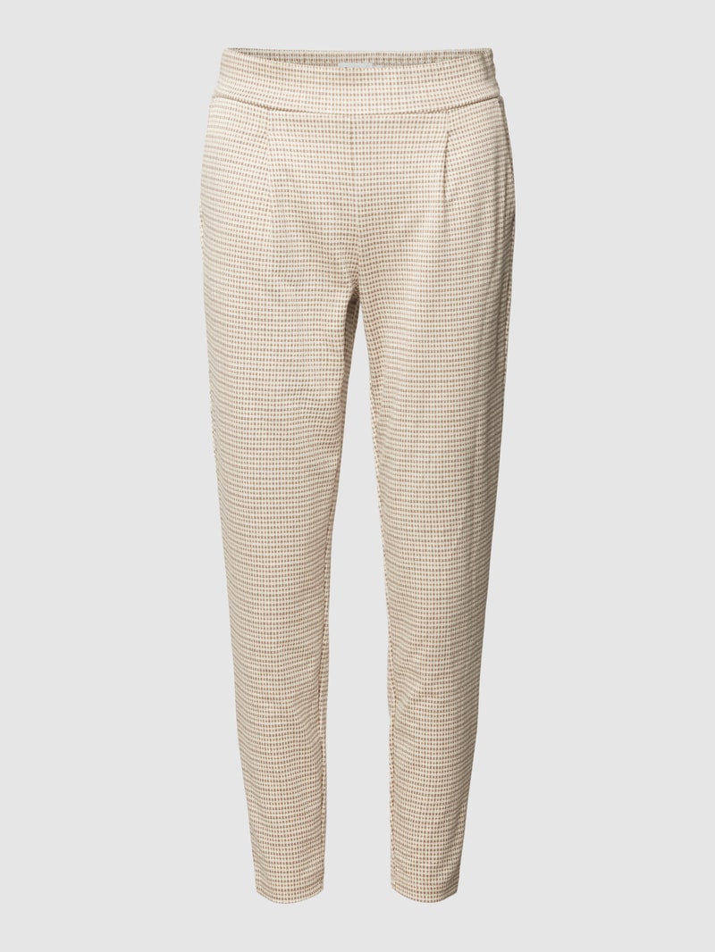 Stoffhose mit Eingrifftaschen in beige