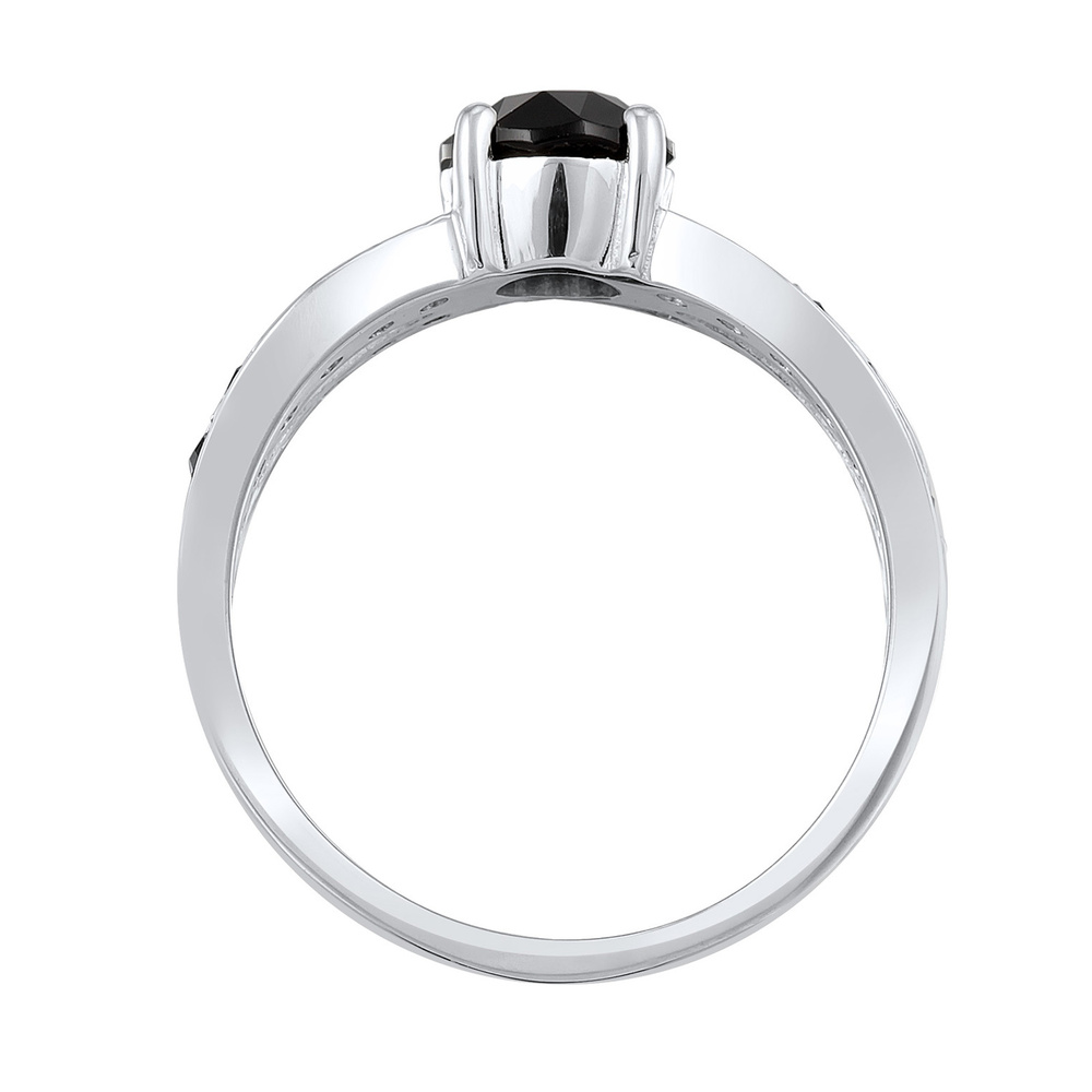 Elli Elli Bague Femmes Solitaire Glamoureux avec cristal en argent sterling 925 Bague