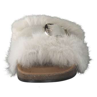 Verbenas Bali Fur Hebilla Pantolette in beige