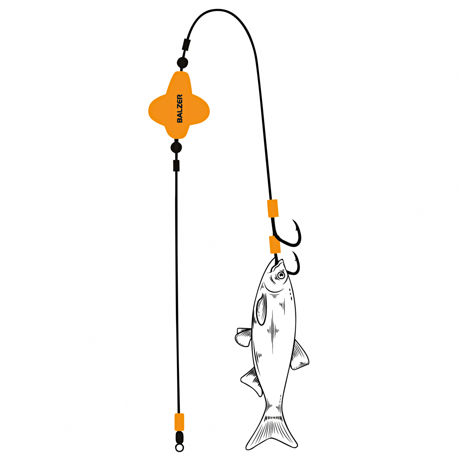 Adrenalin Cat Vorfachhaken Micro Propeller Vorfach (orange)