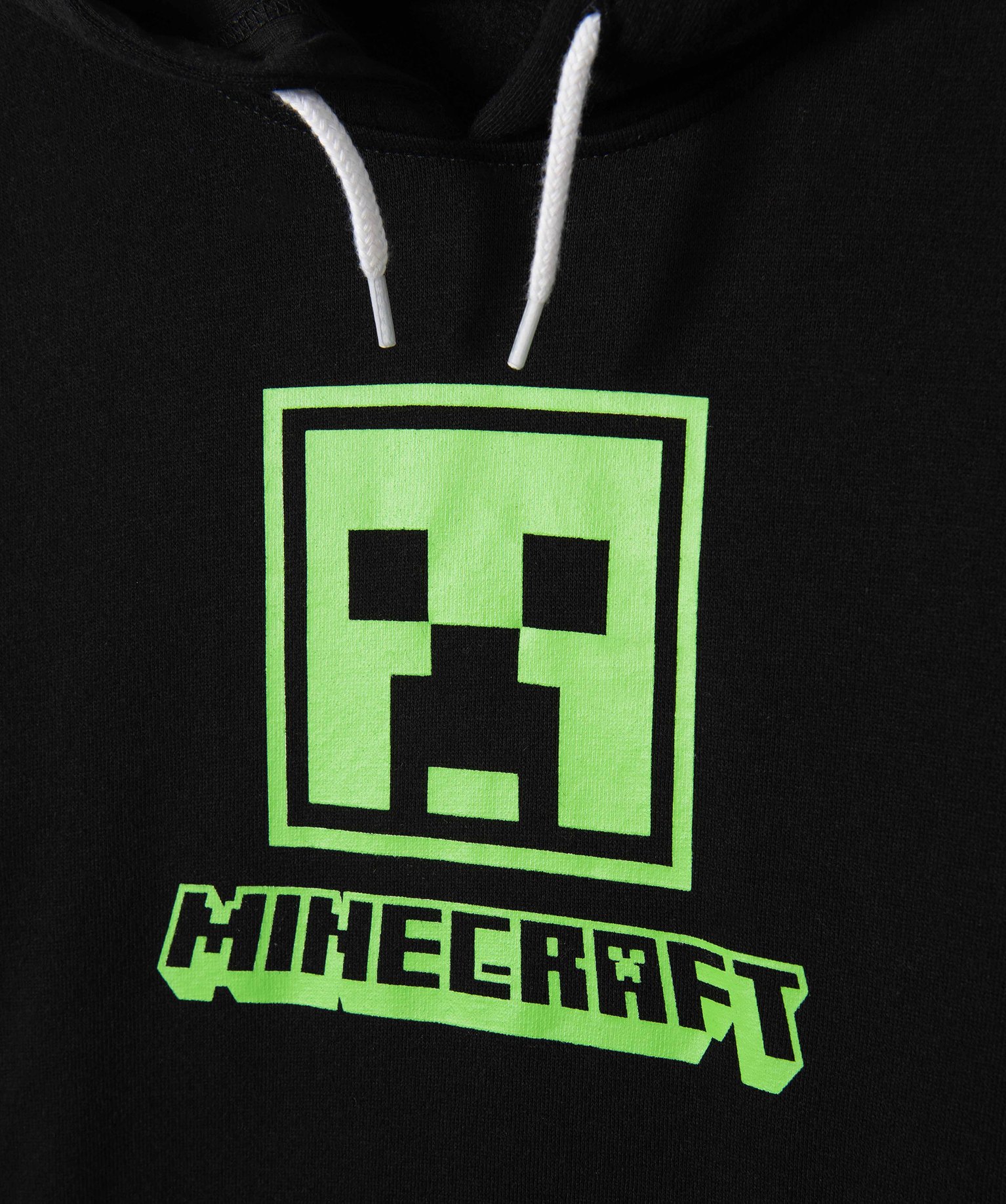 Sweat Garçon à capuche avec motif - Minecraft bleu | GEMO