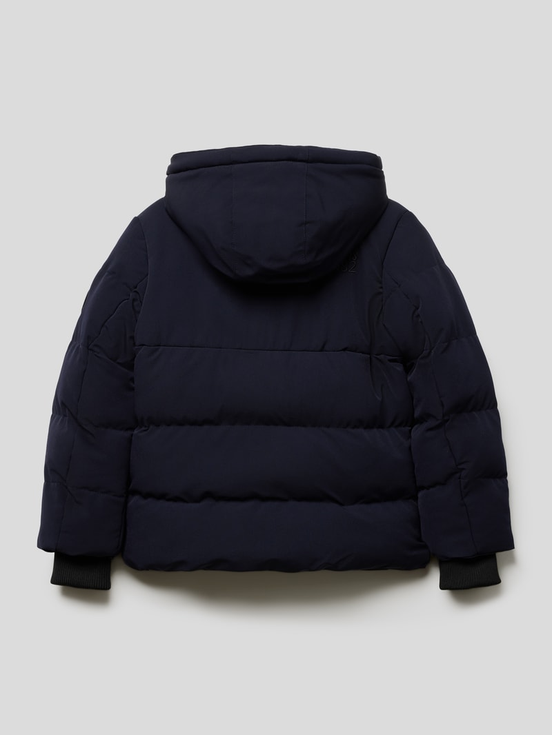 Jacke mit herausnehmbarer Kapuze Modell 'Eltham' in marineblau