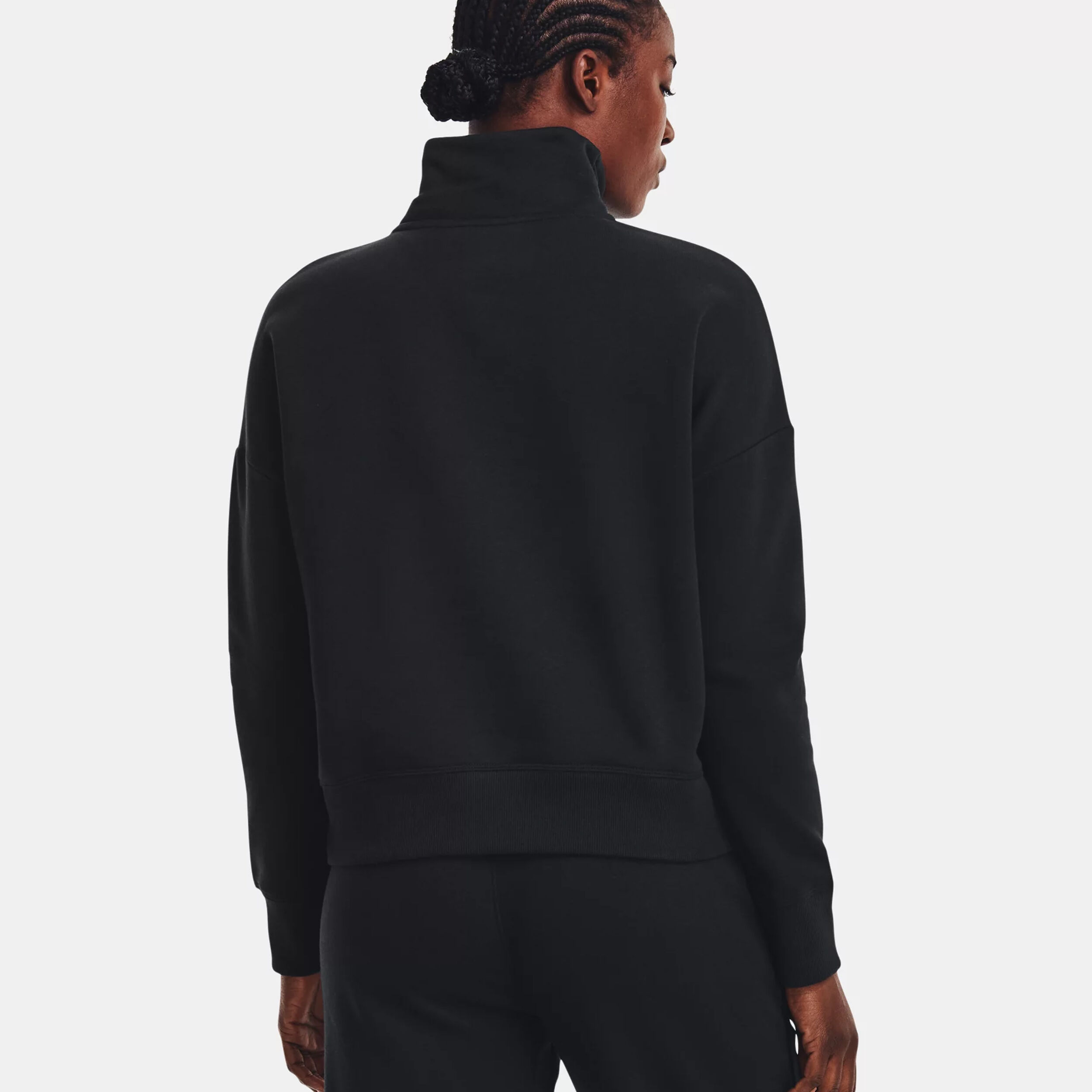Rival Fleece 1/2 Zip Trainingsjacke Damen - Schwarz