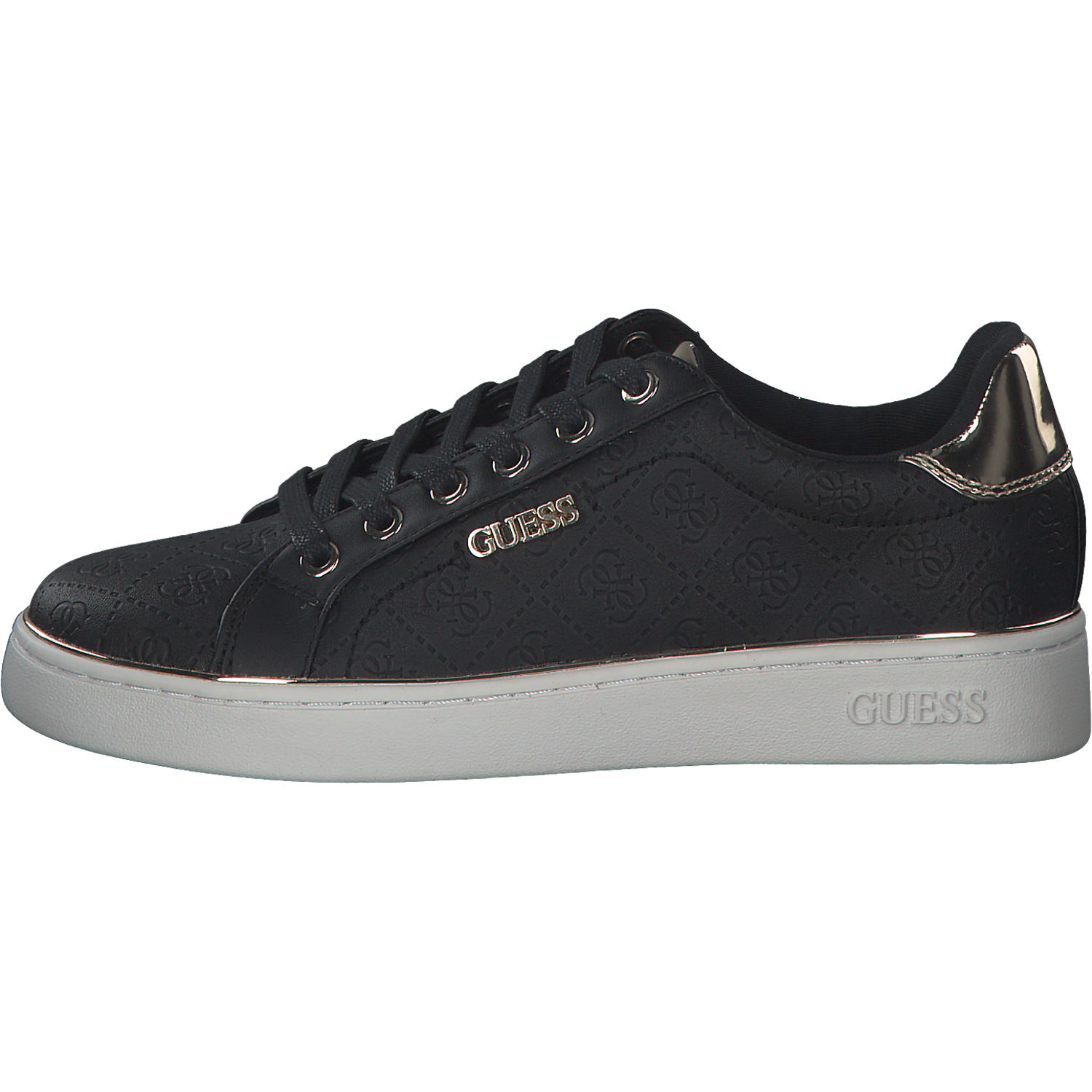 Guess Beckie FL5BEK, Sneakers Low, Damen, black
