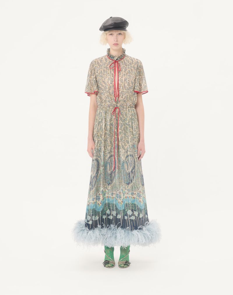 Midi-kjole i Pekin Voyage Imaginaire Paisley