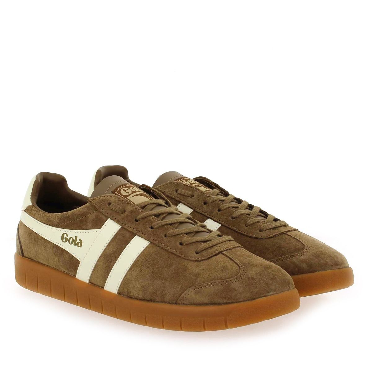 Gola  HURRICANE SUEDE CMB046 - Tabac Écru