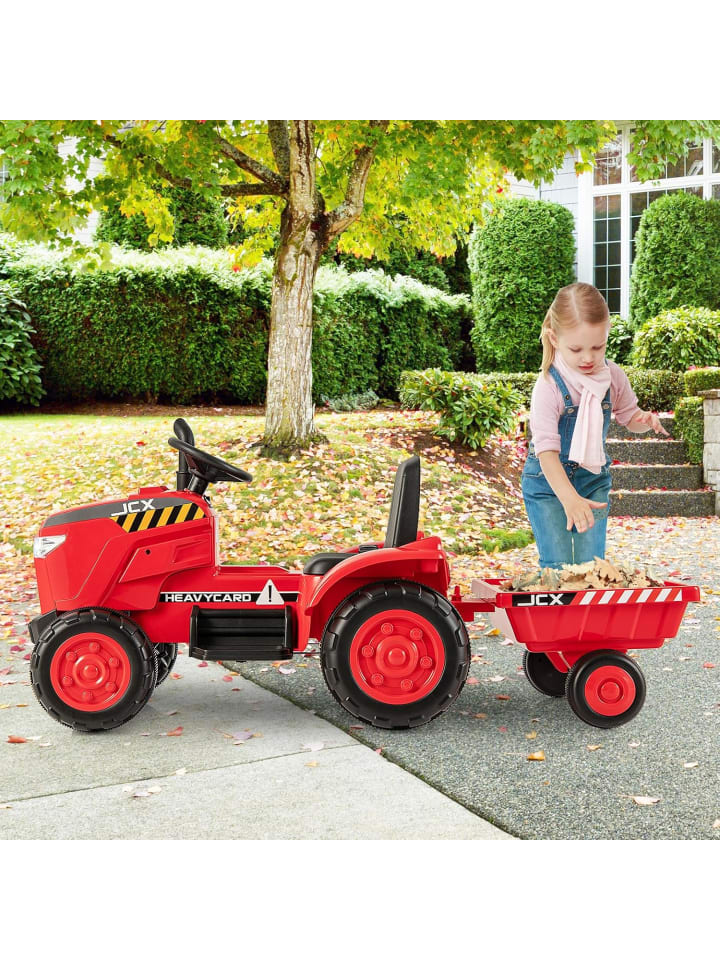 COSTWAY Kindertraktor Elektrisch 3-8 Jahre in Rot günstig kaufen onesize