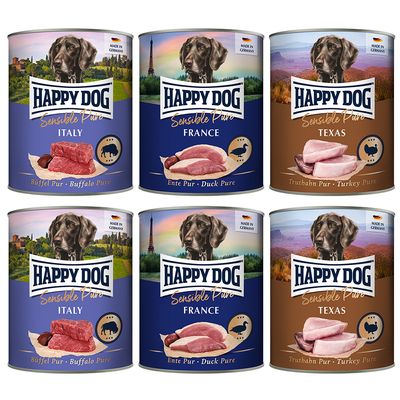 Sparpaket Happy Dog Pur 12 x 800 g