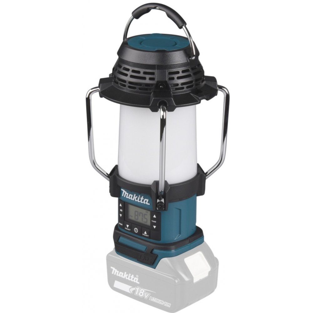 Makita DMR055 - Akku-Laternenradio - blau/schwarz Baustellenradio