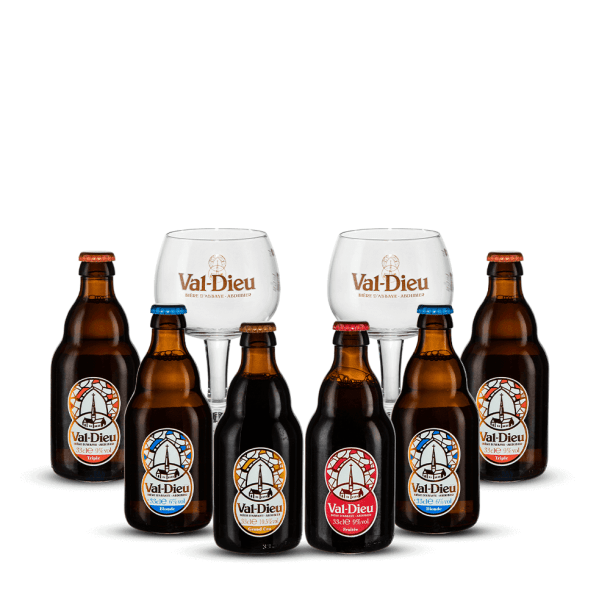 Pack Val Dieu 6 Bières + 2 Verres