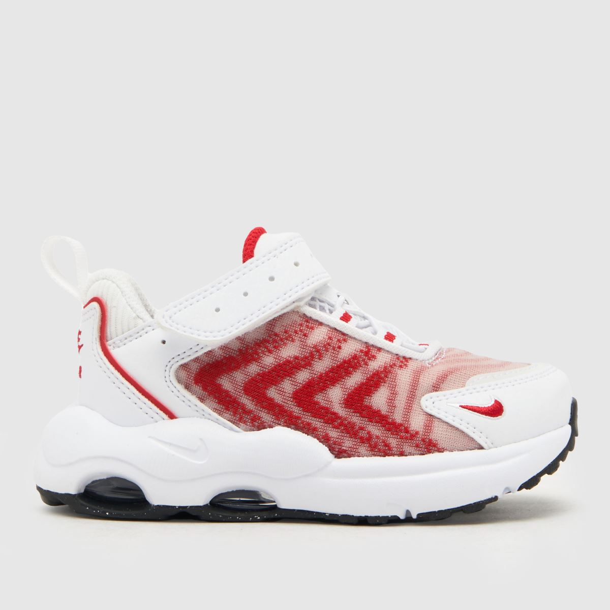 Nike vita & röda Air Max TW flickor småbarnsskor