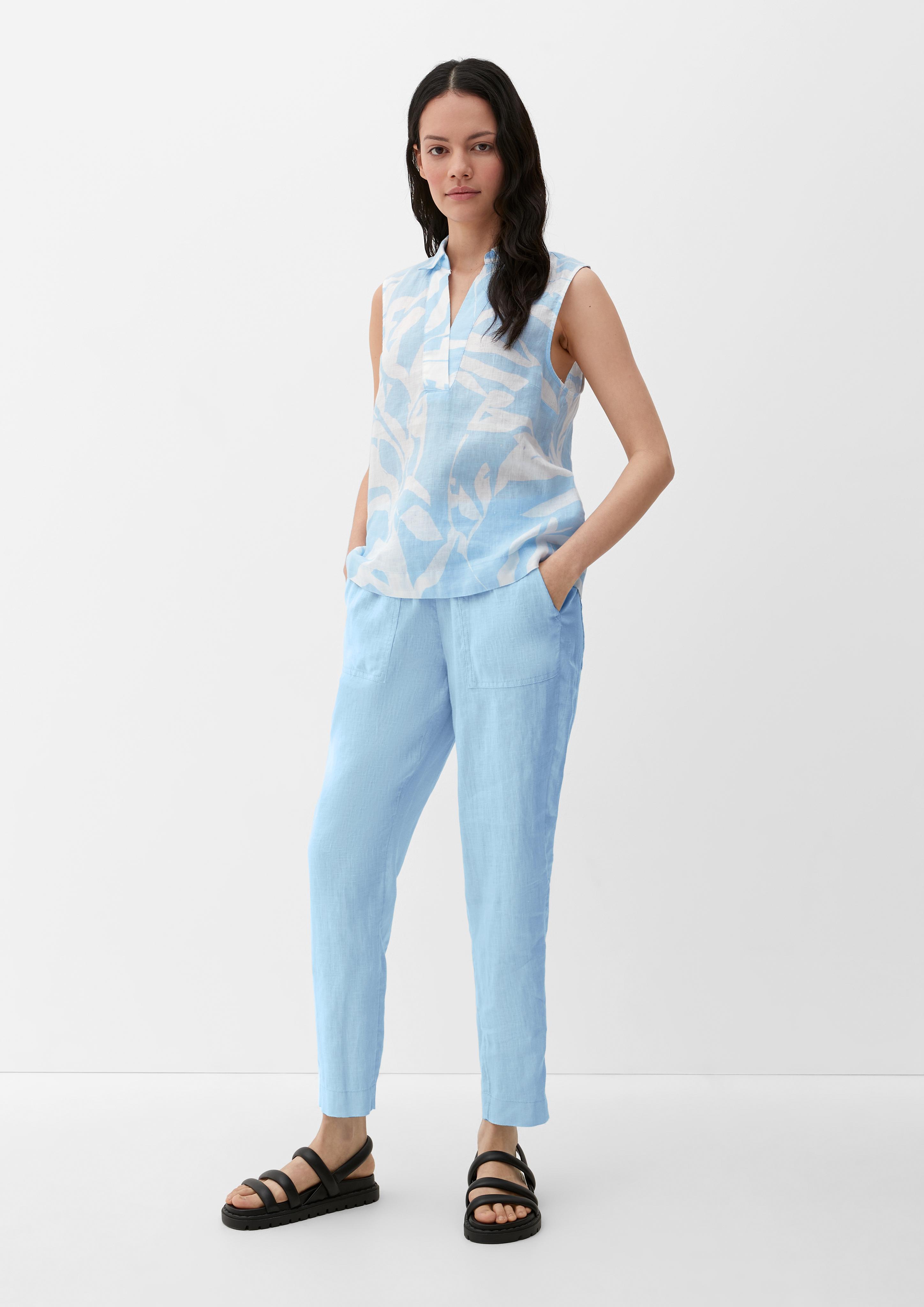 Ärmellose Leinenbluse  2131840-50A3