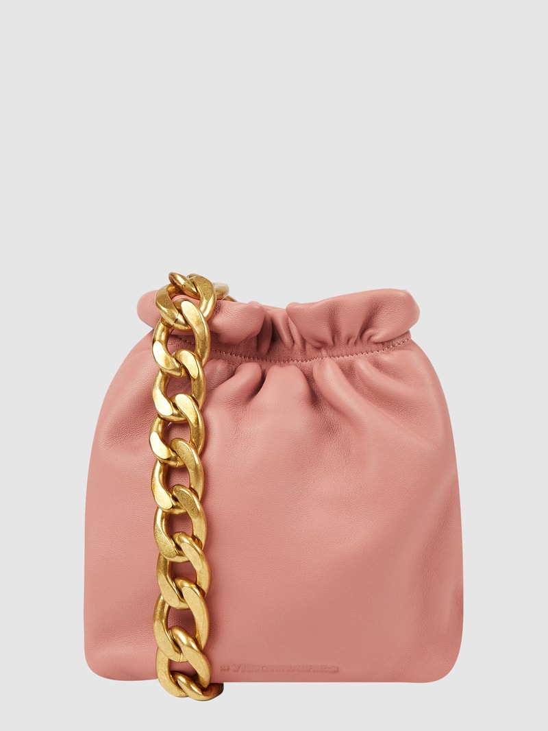 Crossbody Bag aus Leder Modell 'Lilou' in rosé