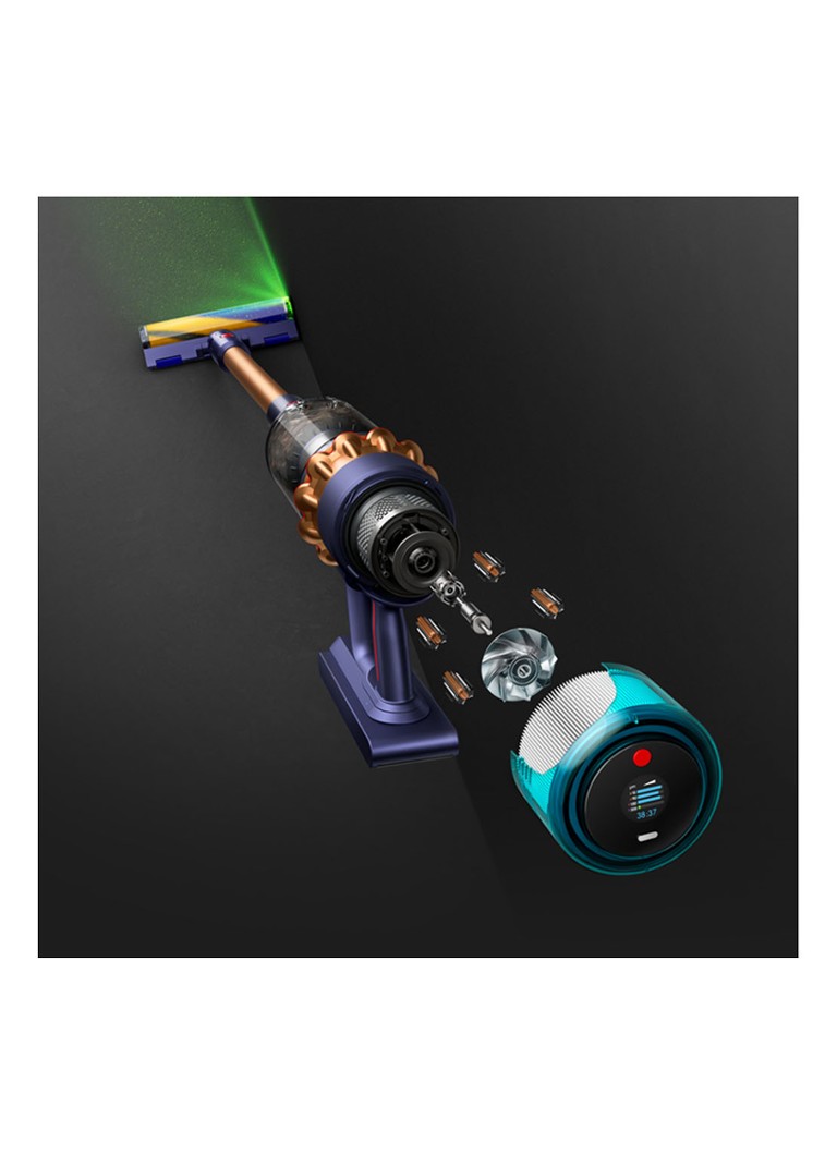 Dyson Gen5 Detect nūjveida putekļsūcējs 127,6 cm - zils/vara