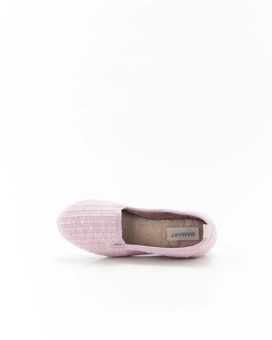 Ballerines velours gaufré Thermolactyl