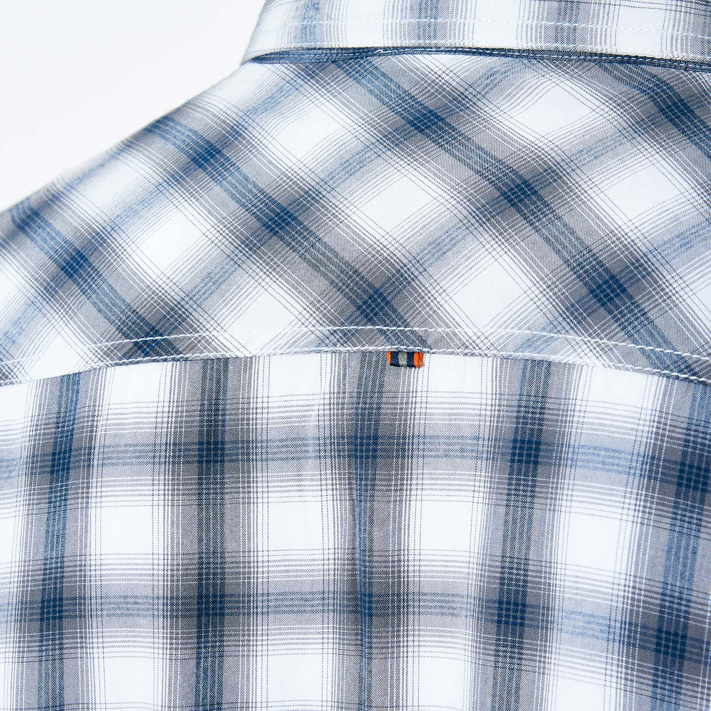 MALMO  Chemise bleue à carreaux Homme