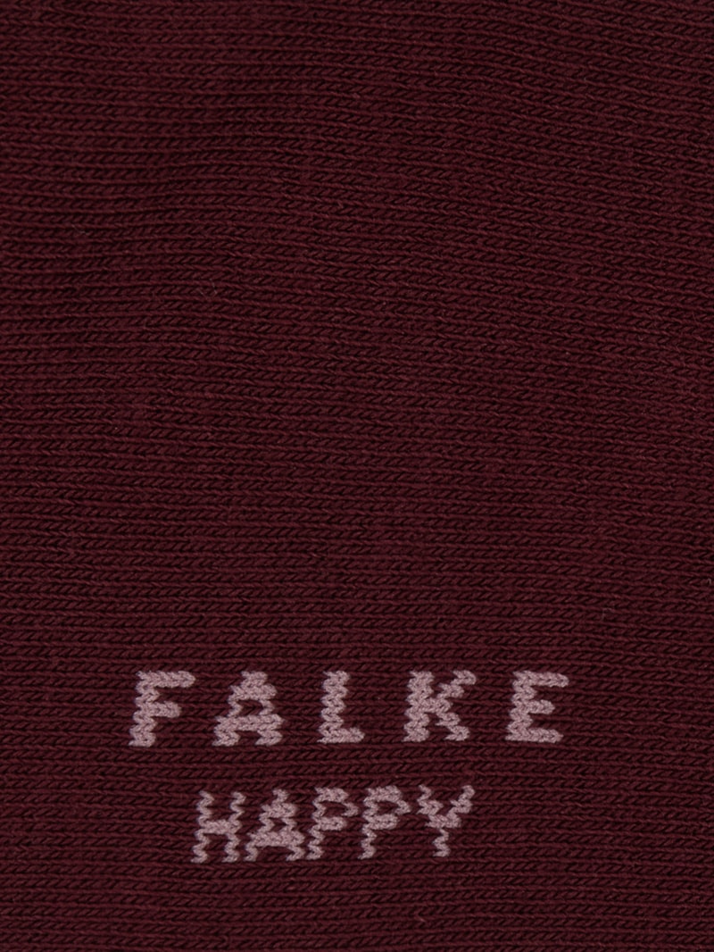 Socken mit Stretch-Anteil im 3er-Pack Modell 'Happy' in bordeaux rot