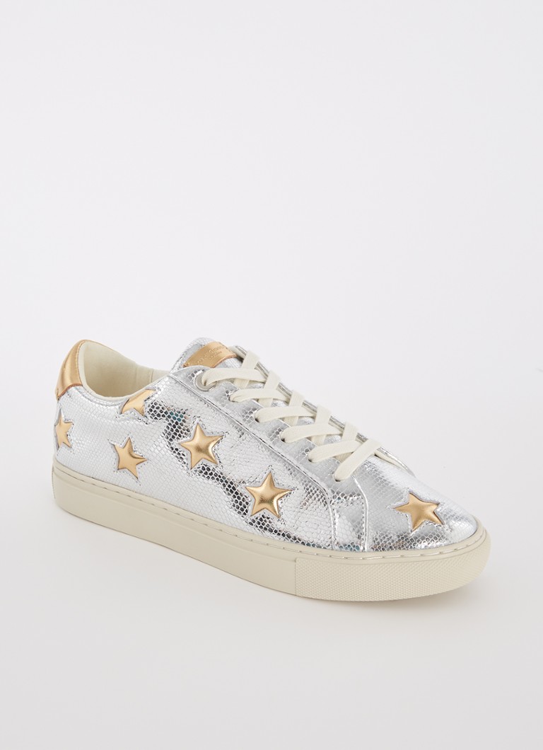 Kožené tenisky Kurt Geiger Lane Star s metalickou povrchovou úpravou