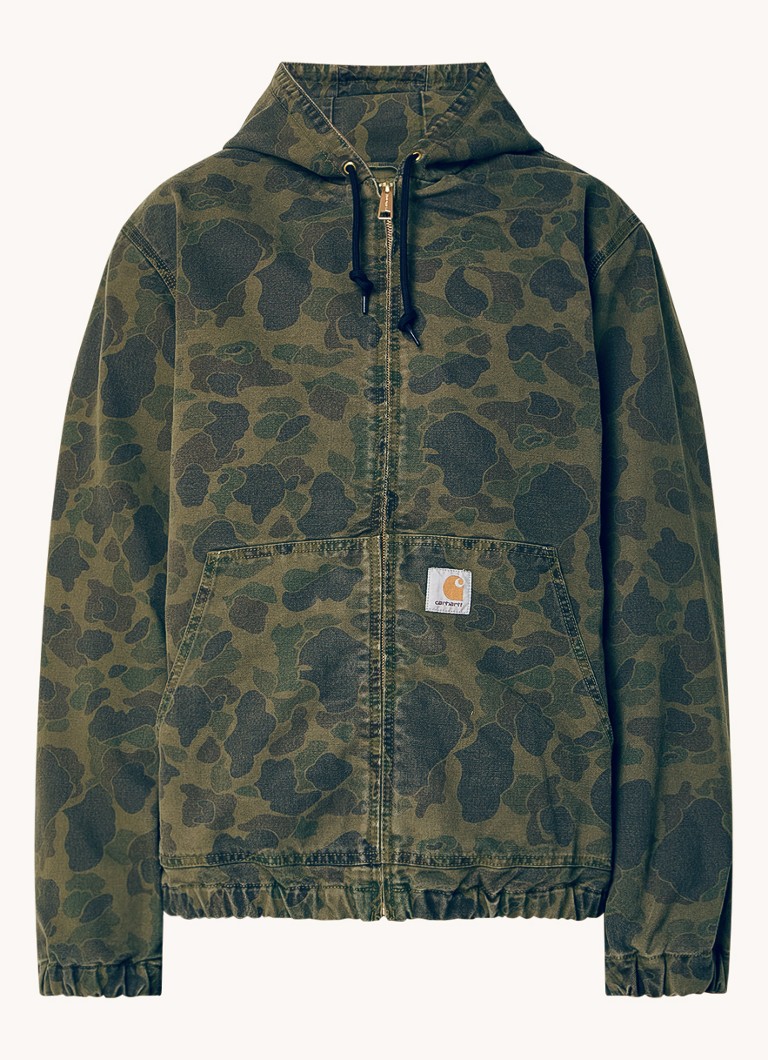 Carhartt WIP Duck Active teksas jakna od organskog pamuka s kamuflažnim printom